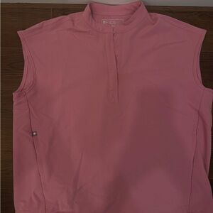 FIGS Women's Scrub Top Rafaela in Chalk Pink